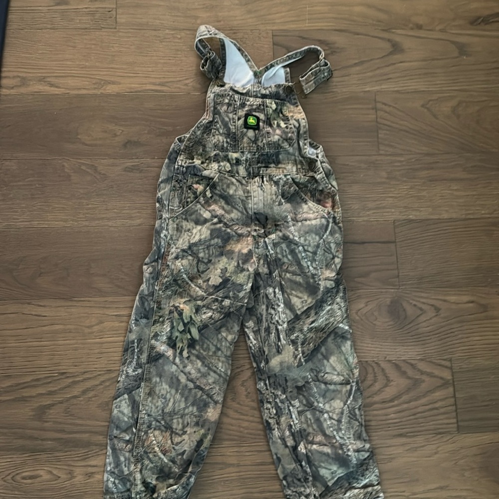 John Deere camp overalls size 6 boys